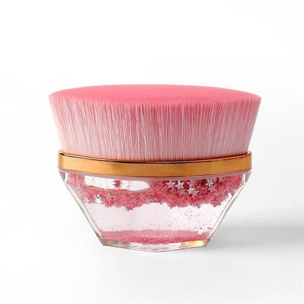 Crystal Foundation Brush (Pink)