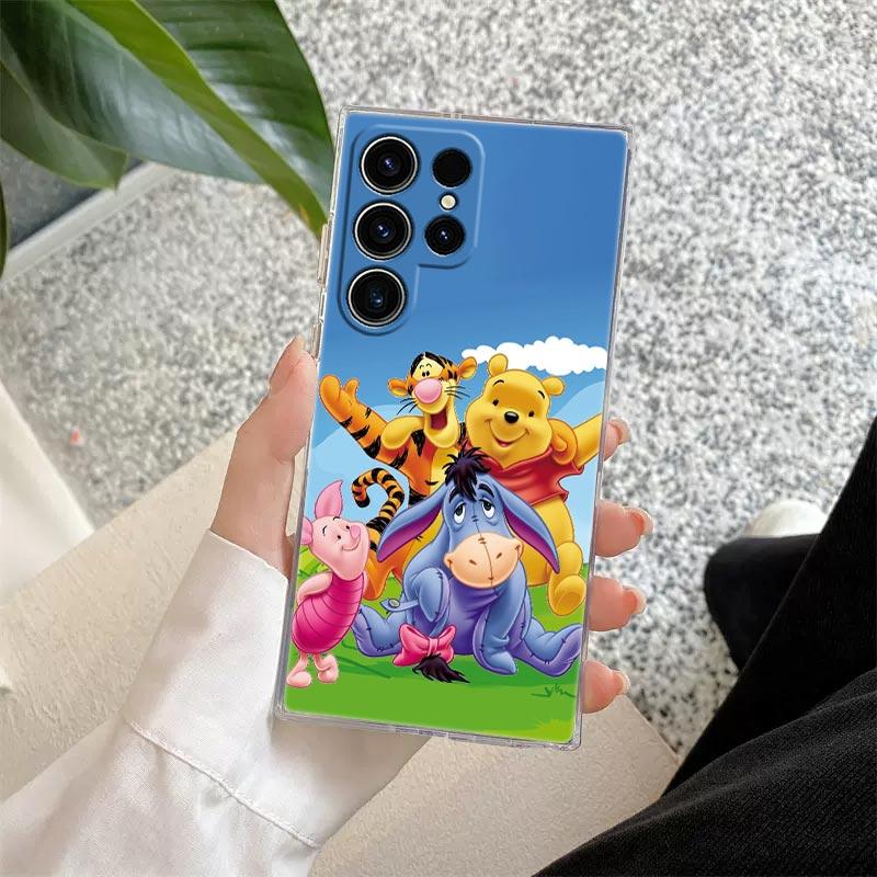Winnie Pooh Tigger Eeyore Piglet Nature Transparent Case For Samsung Galaxy S26 S25 Ultra S24 S22 S26 Plus S20 S23 S21 FE Cover