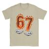 6 7 Meme Six Seven 67 Hands Meme Fire Printed TShirt for Unisex Women Leisure Cotton Tees Round Neck Short Sleeve T Shirt