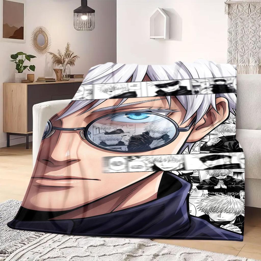 Satoru Gojo Limitless Flannel Blanket Warm,Comfortable,Suitable for Bedrooms,Sofas,Beds,Chairs,Picnics,Travel