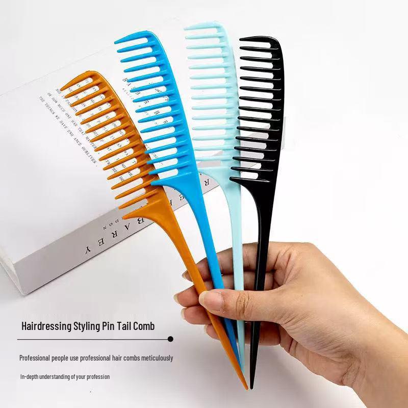 Wide Tooth Teasing Comb with Pointed Tail for Hairdressing and Updo Styling