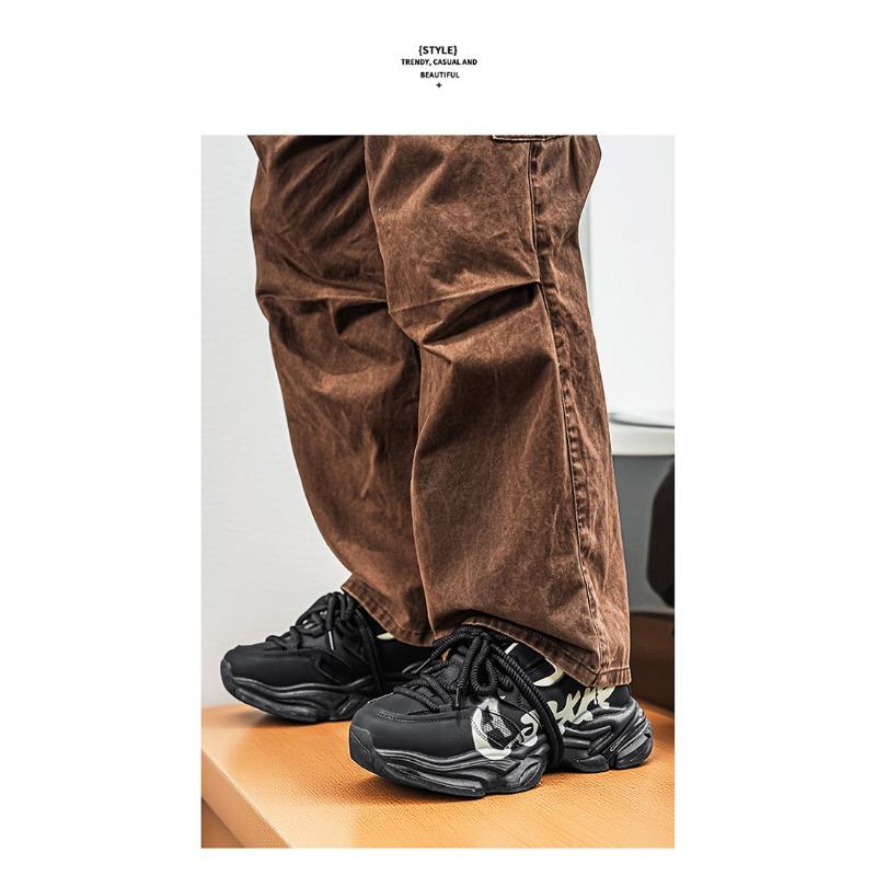 Fashion Versatile Thick Sole Height Increasing Wear Resistant Casual Sports Dad Sneakers For Men