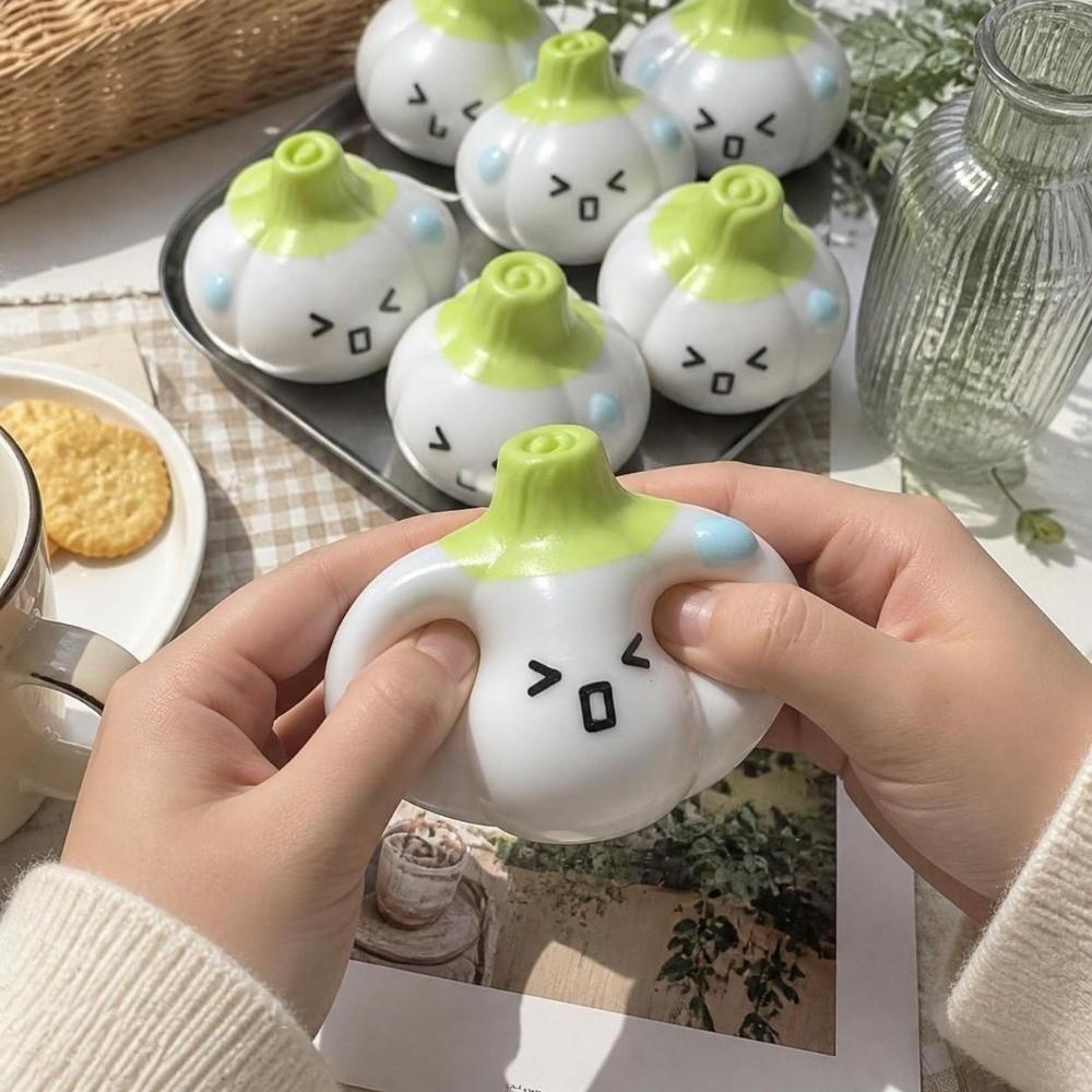 Crunchy Garlic Squeeze Toy Building Blocks Realistic Food Pinch Handmade Ball Children's Gifts