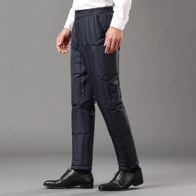 Men S Autumn Winter High Waist Thick Warm Cotton Pants For Elderly