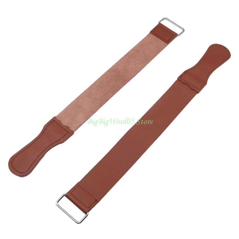 24TE Straight Razor Strop Sharpening Strap 18" Barber Strop Straight Razor Knife Belt