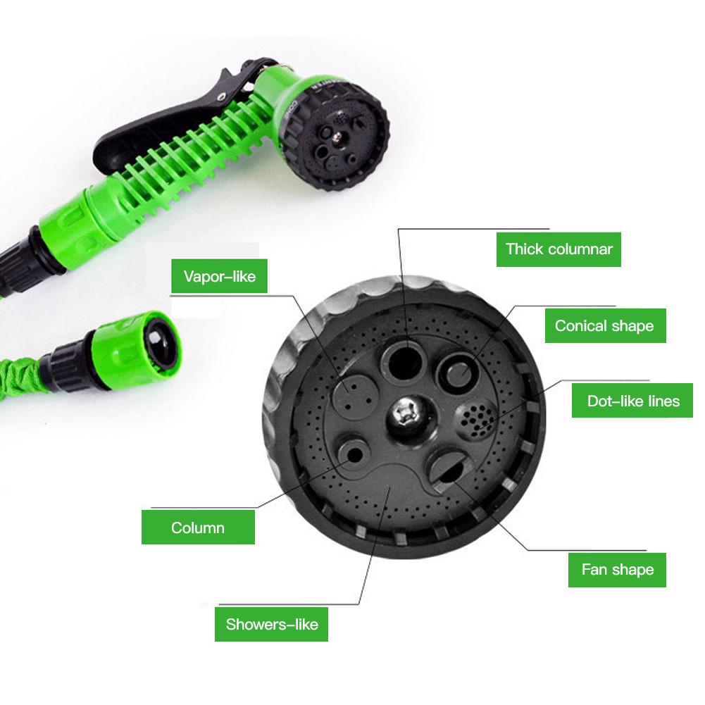7 Modes High Pressure Water Gun Adjustable Hose Nozzle Multifunction Garden Watering Sprayer Car Washing Irrigation Cleaning Tool