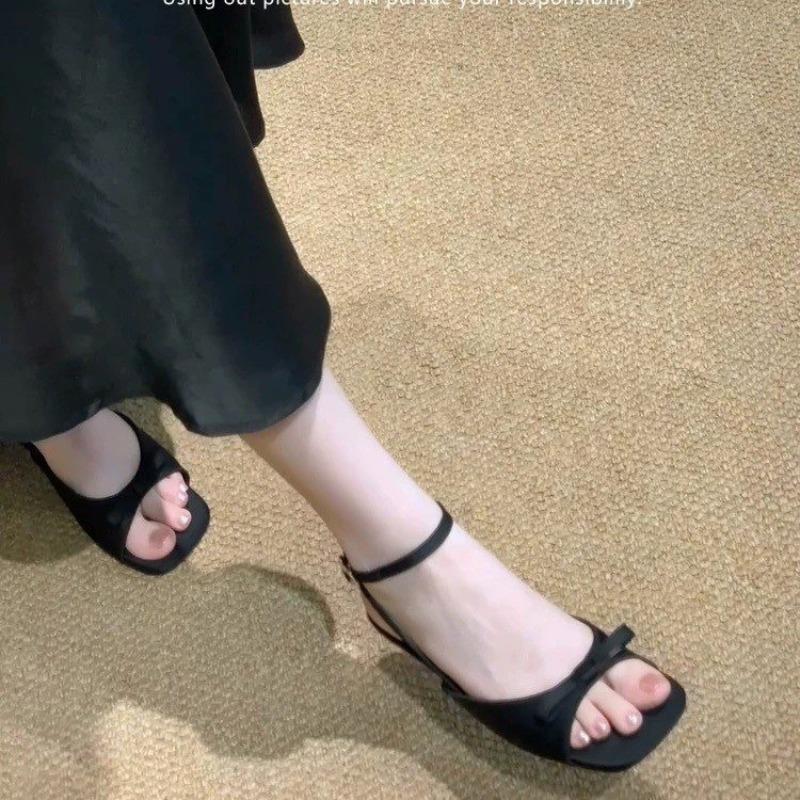 2025 New Designer Comfortable Stiletto High Heel Shoes Sexy Fashion Women Outdoor Open Toe Ankle Buckle Sandals Shoes for Women