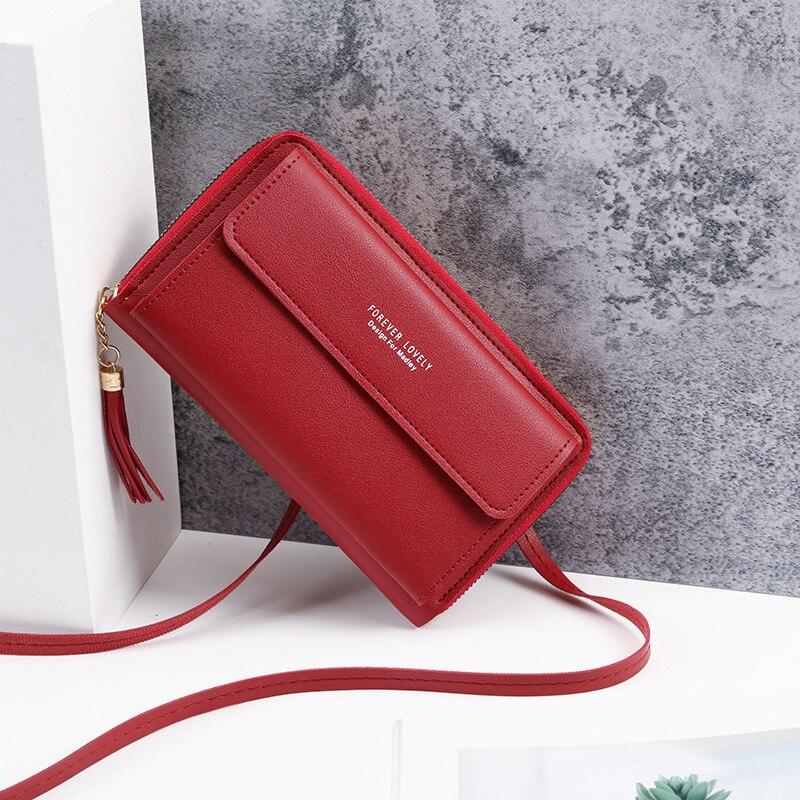 Soft Leather Women Crossbody Bags Big Capacity Shoulder Bag Fashion Phone Pouch Mini Messenger Bag Clutch Wallet for Girl Bolsas