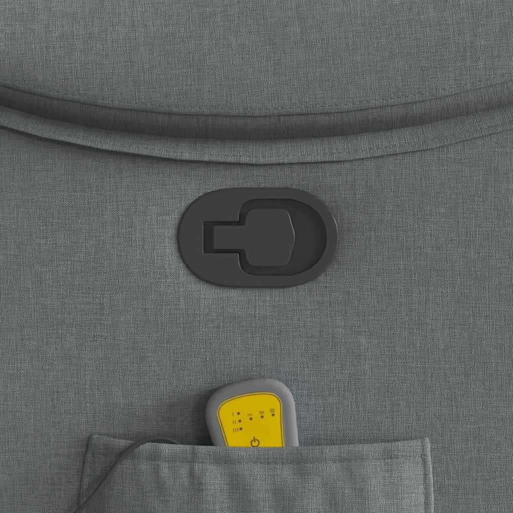 Massage Chair Dark Gray Fabric