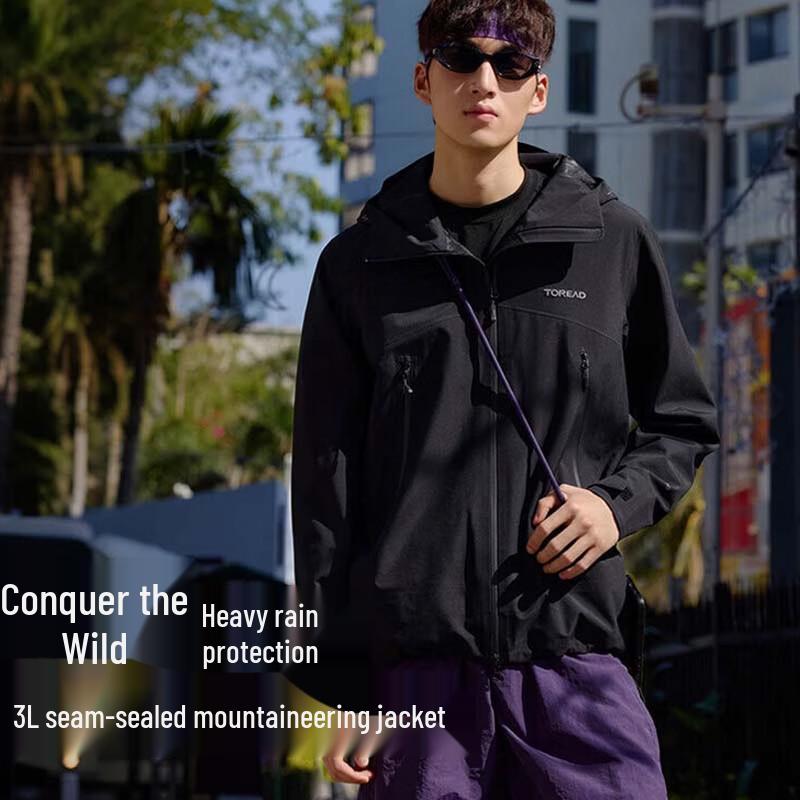 

TOREAD Men s 3L Hardshell Windproof Hiking Jacket XXL