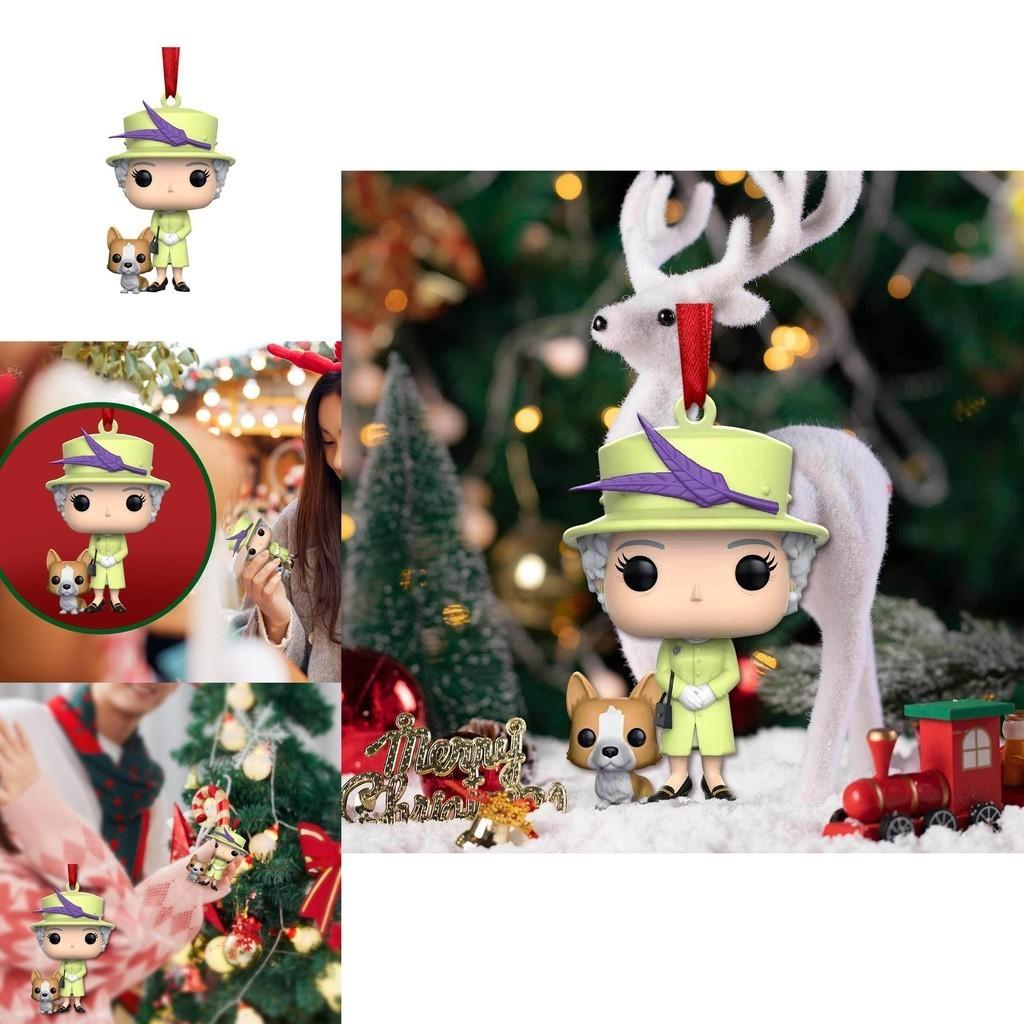 Exquisite Her Majesty Queen Elizabeth Ii Hanging Ornament For Christmas Tree