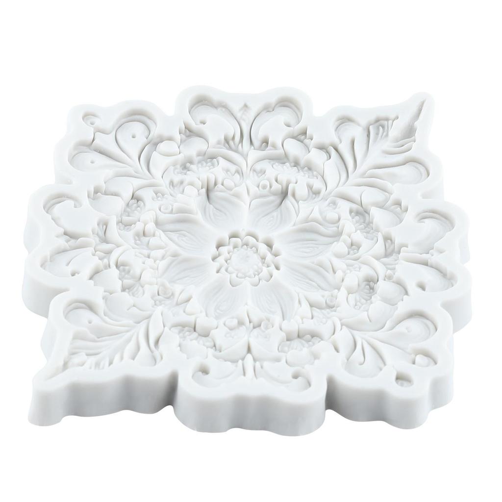 Baroque Silicone Molds Curlicues Scroll Border Lace Fondant Mold Cake Decorating Tools Cupcake Topper Chocolate Candy Craft Gum Paste Polymer Clay