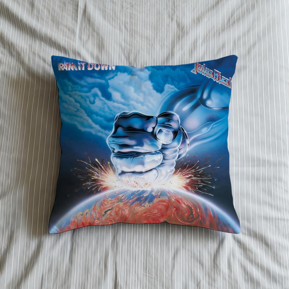 Band Cushion Cover Soft Case J-Jjudas Sofa Living SN Room Home Comfortable Office Decor Protective P-Ppriest Pillow
