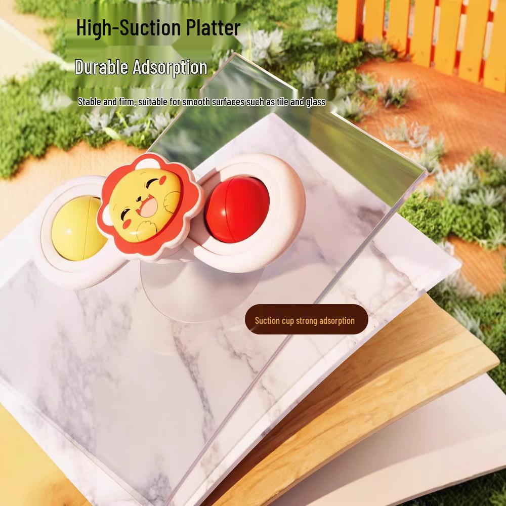 Suction Cup Spinner Toy for Baby Dining Table: Educational High Chair Toy for Ages 0-1 Year (6-12 Months)