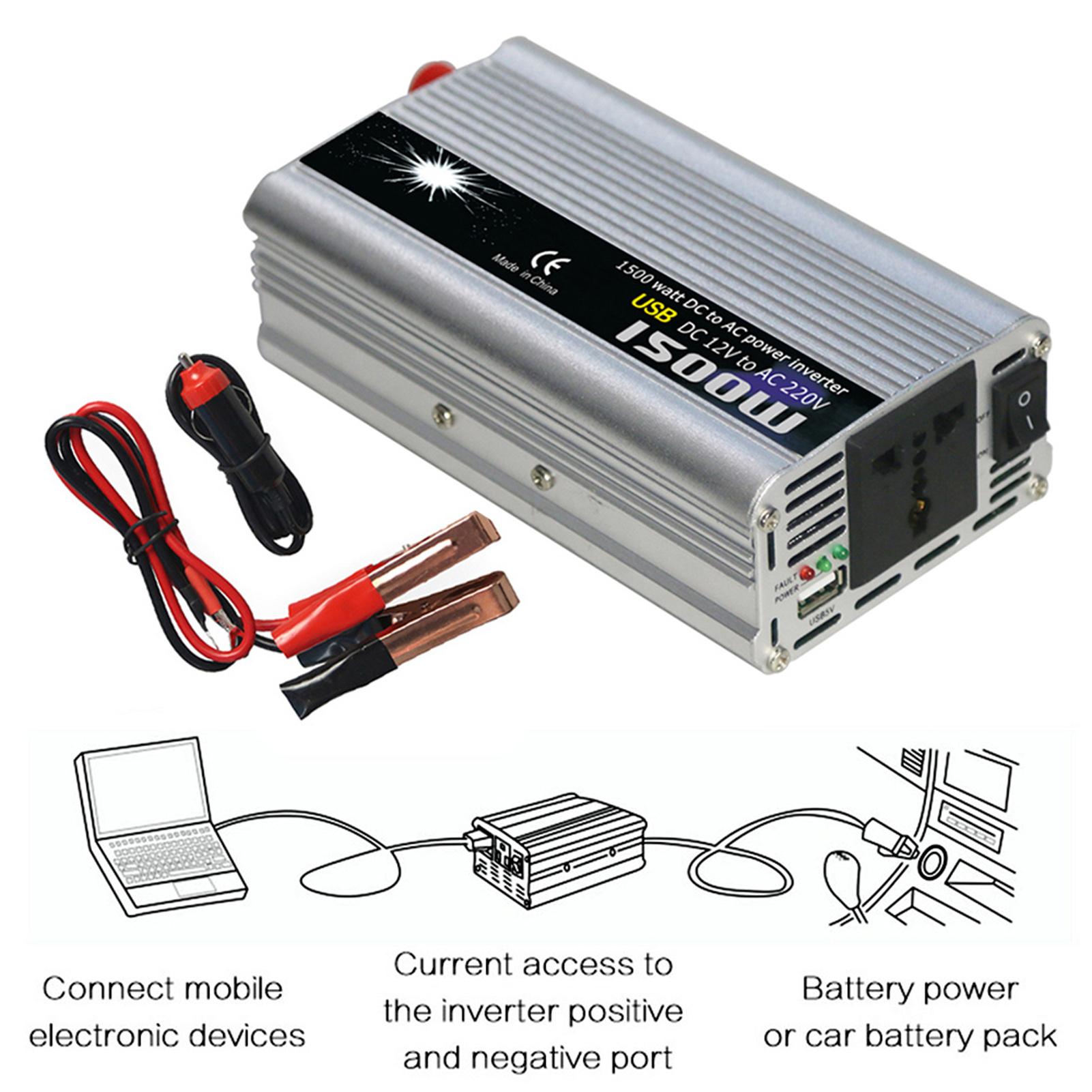 

Vehicle Power Converter Modified Sine 550-600W 12V to 220V AC