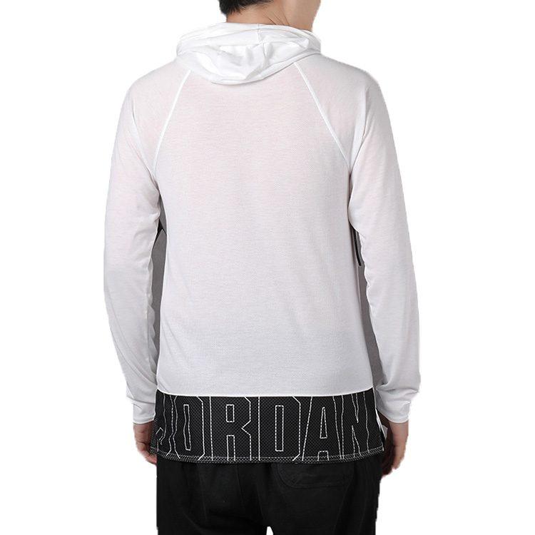 Jordan Sweatshirts Men's White Hooded Moderate Regular CD5188-100