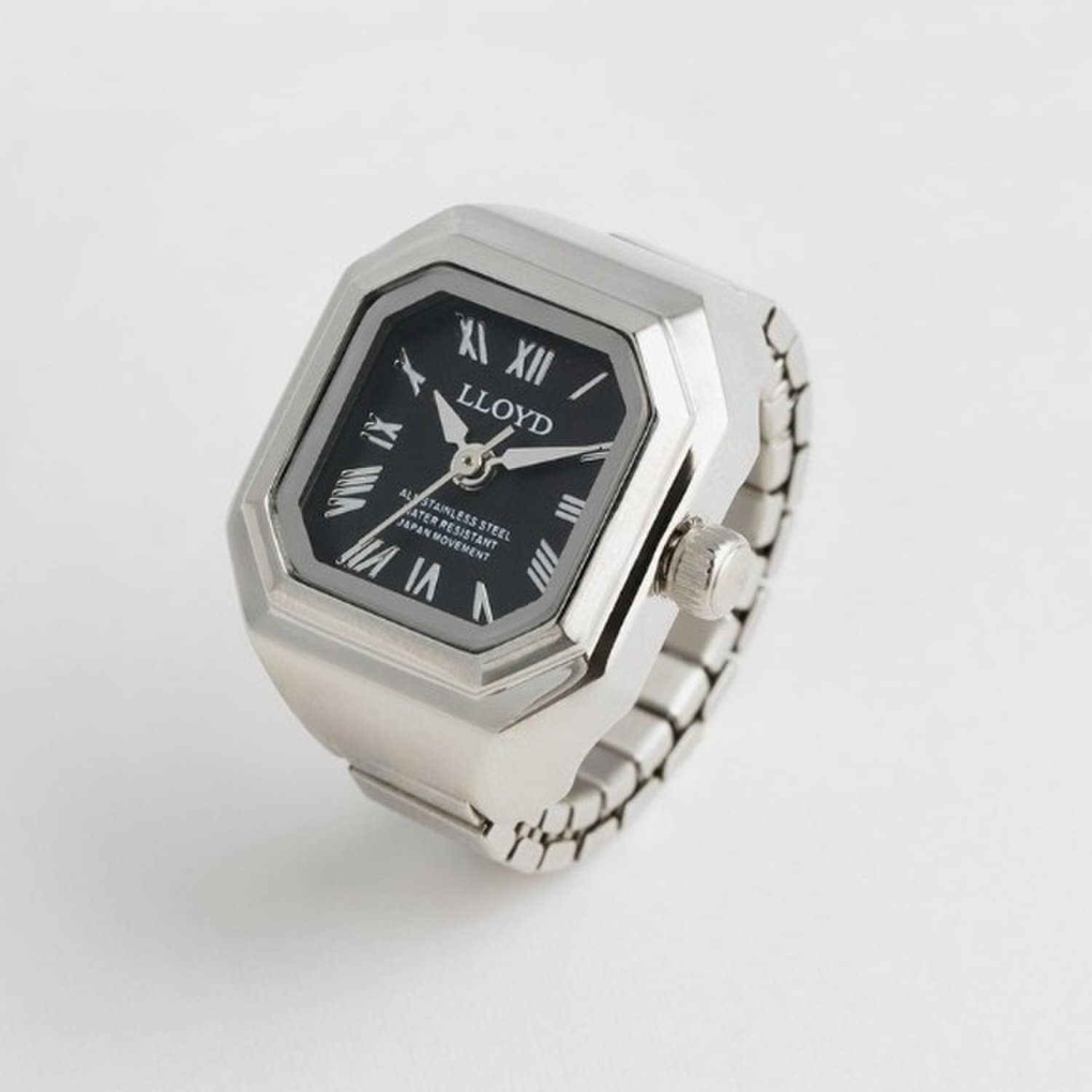 [LLOYD] Lumen Ring Watch, Silver-Black LL2G25C01ISB