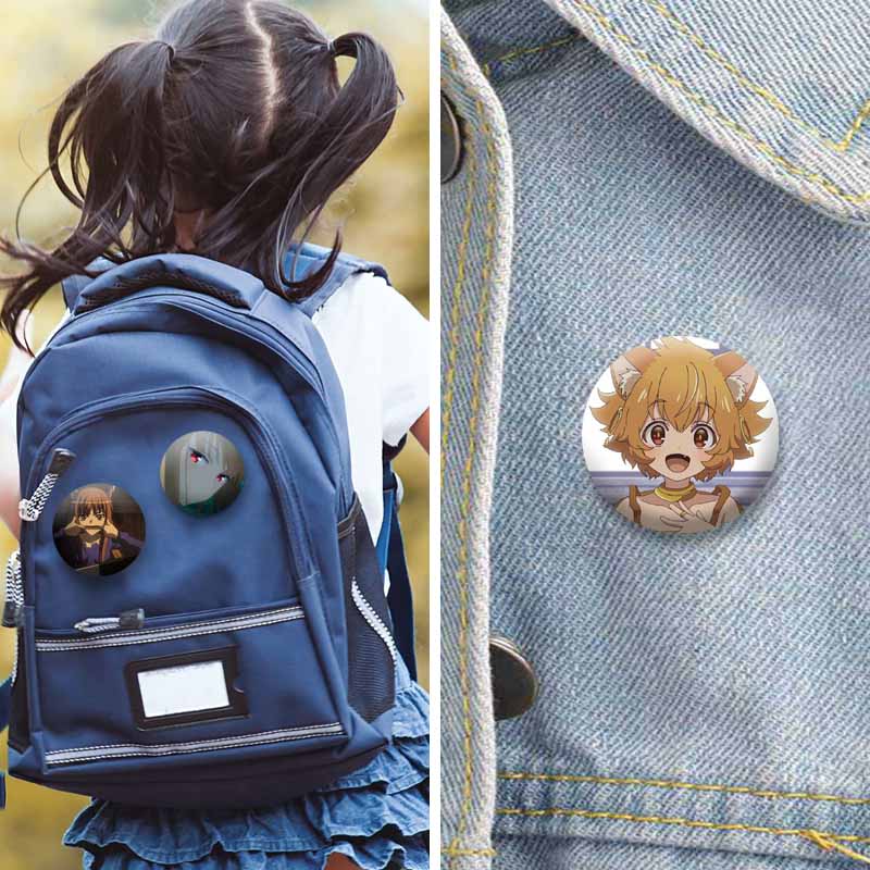 Cute Anime Spice and Wolf Enamel Badges Cartoon Manga Brooches for Backpacks Clothing Jewelry Accessories Circular Lapel Pins