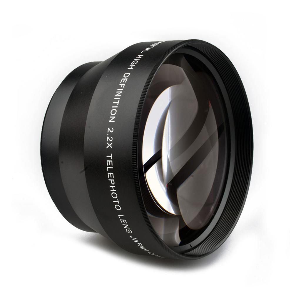 67mm Professional Teleconverter Lens with Lens Cap & Storaeg Bag 2.2x Multi-layer Coated for Microcosmic Photography