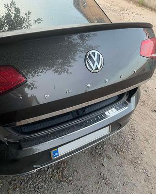 Boot Lip SD (stainless Steel) OmsaLine - Italian Stainless Steel for Volkswagen Passat B8 2015-2023