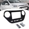 Black Radio Fascia Panel Navigation Faceplate for Hyundai I10 2014 ABS Plastic For Android Car Stereo Frame Direct Mount