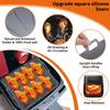 9Inch Large Silicone Air Fryer Basket Liners for Cosori/Ninja 6-8QT Pot 23cm Square Reusable Oil-Free Non-stick Oven Baking Tray
