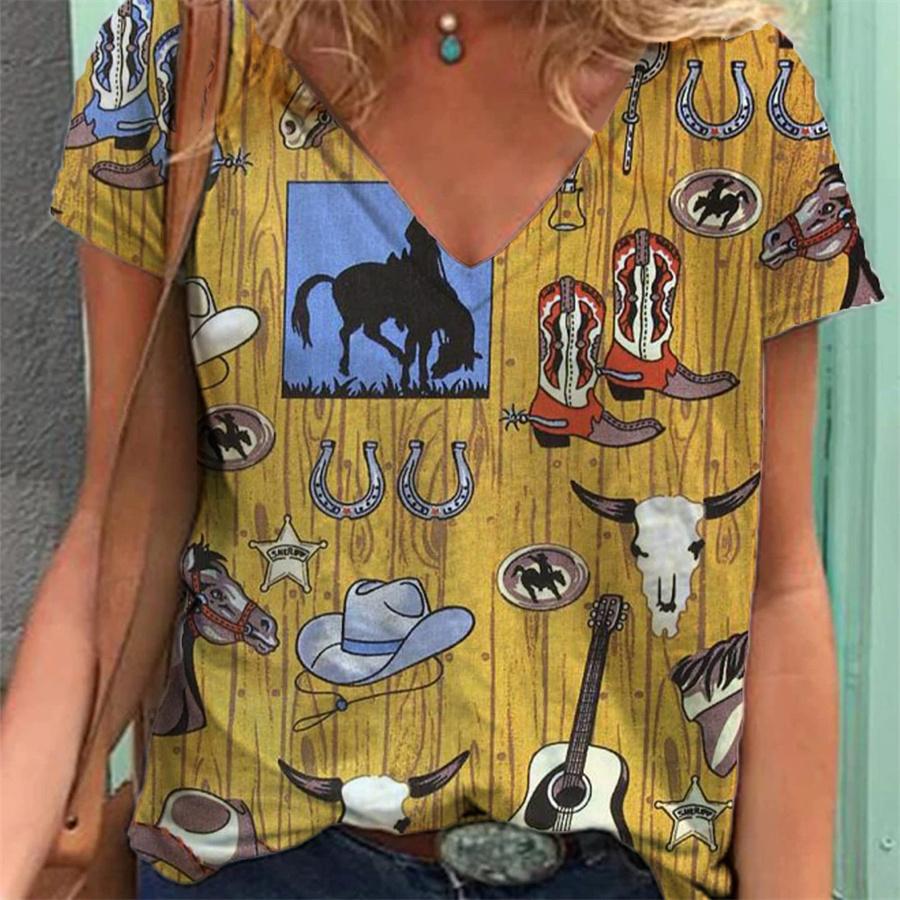 

Женские топы с 3D принтом и короткими рукавами, летняя футболка для влюбленных пар с V-образным вырезом 5XL