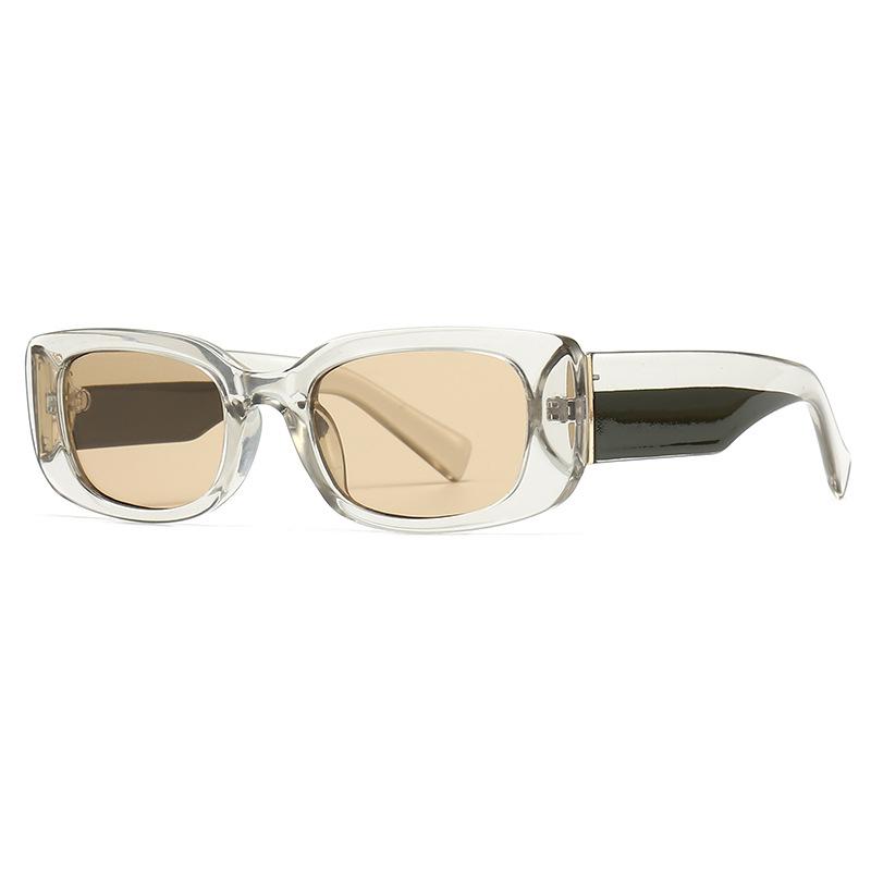 

Vintage Elegant Ladies Designer Square Sunglasses Women For gentlemen Fashion Shades Trendy Punk Luxury Double Color Sun Glasses