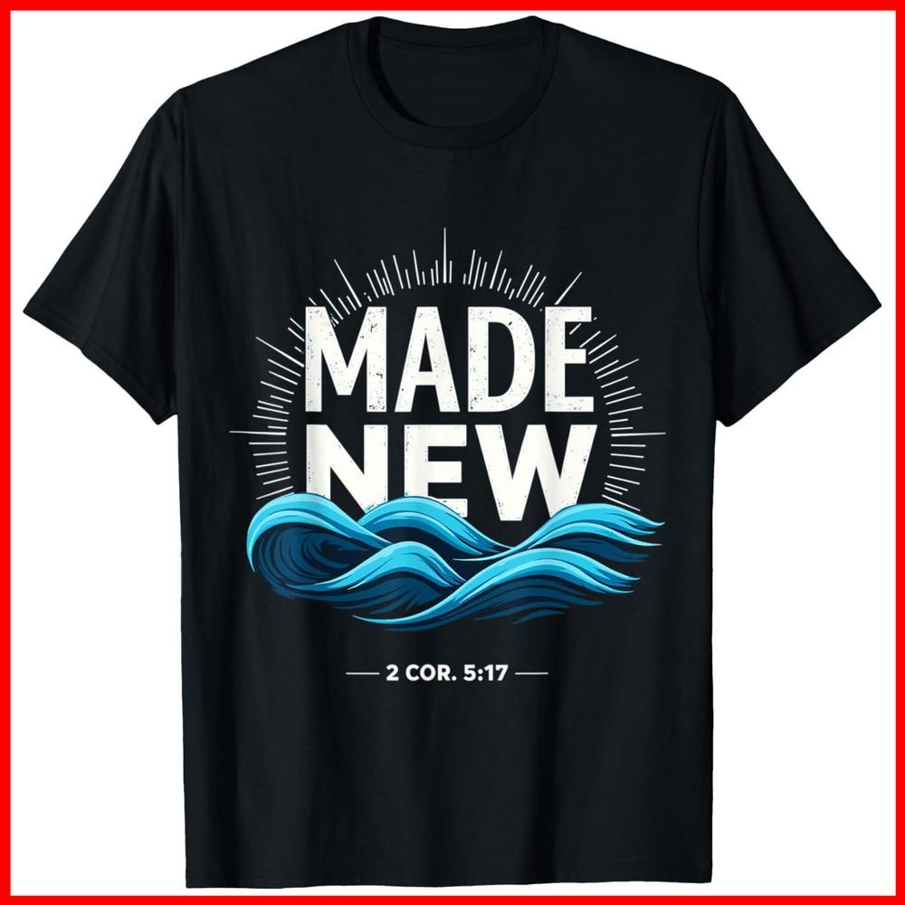 Новая Черная Хлопковая Футболка для Крещения Унисекс XXXL