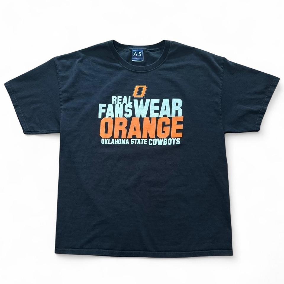 Black Oklahoma State Cowboys Football NCAA Sports T-shirt XXL