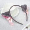 Cute Cat Fox Ears Headband Bell Bow Cosplay Halloween Party Fancy Costume Hair Accessories for Girls