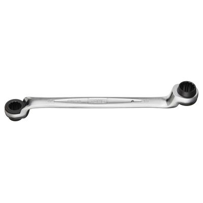 TONE Ratchet Wrench Hole 17 X 19mm Flats 75° Double-Ended (Deep Type), RM75A-1719,