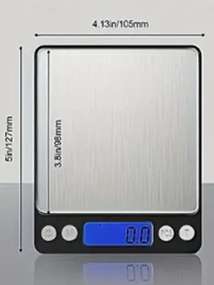 1 stk 3 kg digital mat kjøkkenvekt Oppgradert minilommevekt med høy nøyaktighet Måler i gram for matlaging Bake smykker