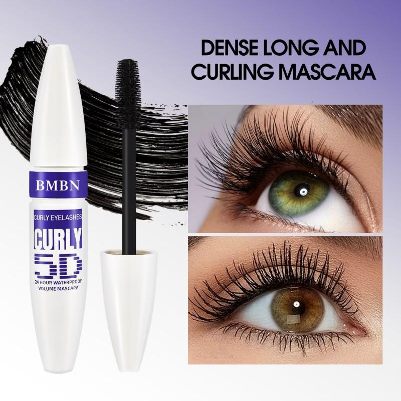 Wasserdichte Mascara - Volumen & Länge-Verlängernd, Schwarzer Wimpernverstärker, Geeignet für Jede Wimper, Klar, Lang, Geschwungen, Ohne Klümpchen, Schweißresistent & Einfach zu Verwenden