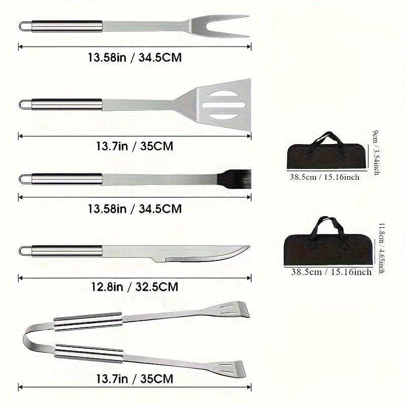 Barbecue Collection Grill Tools Collection Outdoor Barbecue Kit Barbecue Grill Tool Collection featuring Organizer Bag