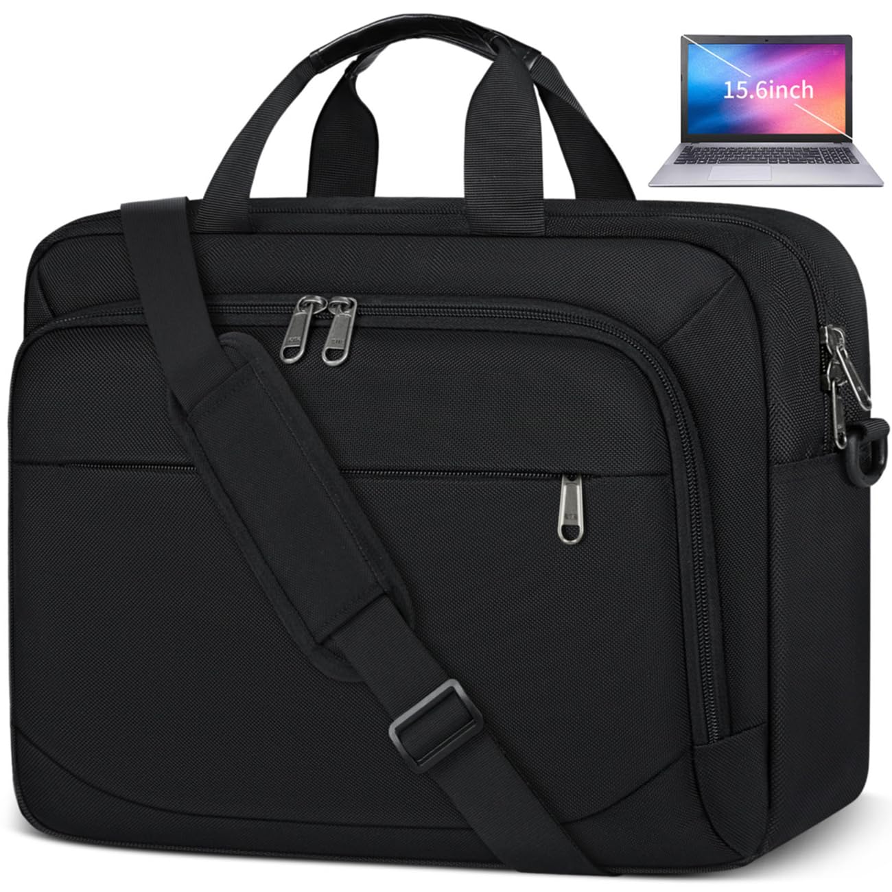 

Бизнес-рабочий компьютерный большой портфель, совместимый с ПК, деловой унисекс [NUBILY], сумка, мужская, охотничья, сумка, вместимость, 3-сторонний A4, 15,6 дюйма, сумка,