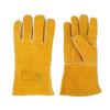 Paar Schweißerhandschuhe Rutschfest Hitzebeständig Schweißabsorbierend Goldgelb für Arbeitssicherheit