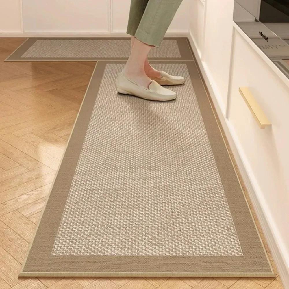 Küchenfußmatten Badezimmer Waschbar Rutschfest Eingang Fußmatte Flur Wohnzimmer Teppich Schlafzimmer Nachttisch Weicher Dekor Langer Teppich