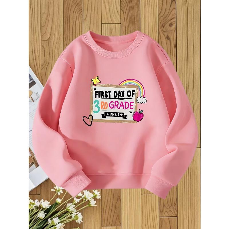 European Size Crew Neck Sweatshirt ,Fashionable Print, Casual Style, Perfect For Fall/Winter, Regular Fit With Slight Stretch Fabric