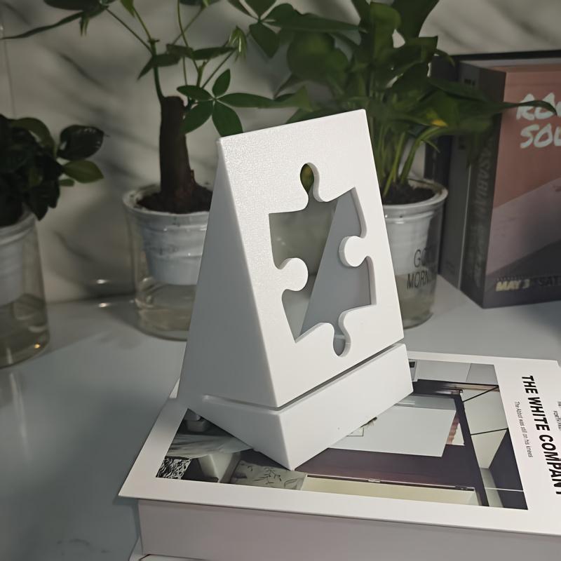 

Sturdy Plastic Puzzle Poster Box Lid Holder, 1Pc Collectible Puzzle Themed Display Stand белый