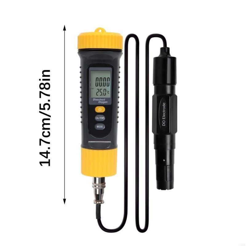   Lightweight Dissolved Oxygen Meter Water Quality Tester Temperature Compensation USB Data Transfer LCD Display for Home