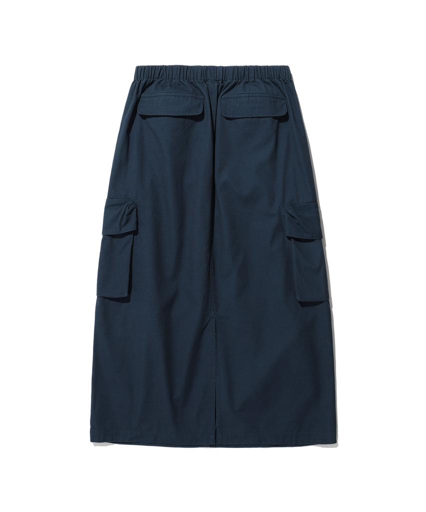 Nice Ghost Club Cotton Washed Parachute Skirt_Navy(Ng2Dffpa91A)