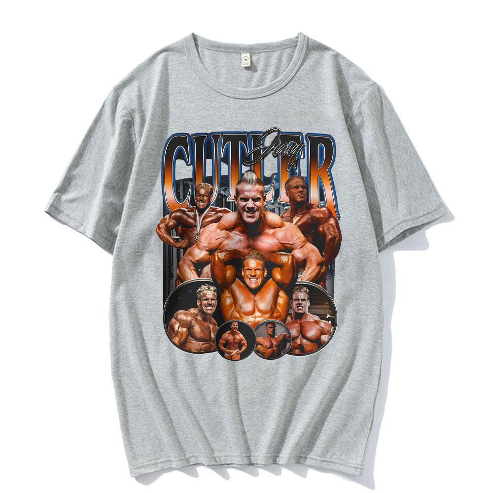 Muscle Vintage Jay Cutler Bodybuilding Print T Shirt Casual Gym Wear Men Women Fashion High Street Classic Tshirt Cozy T Shirts