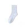 Women's Spring and Autumn Mid-calf Socks, Pure Cotton Trendy Pile Socks, Polka Dot Yarn Postpartum Socks