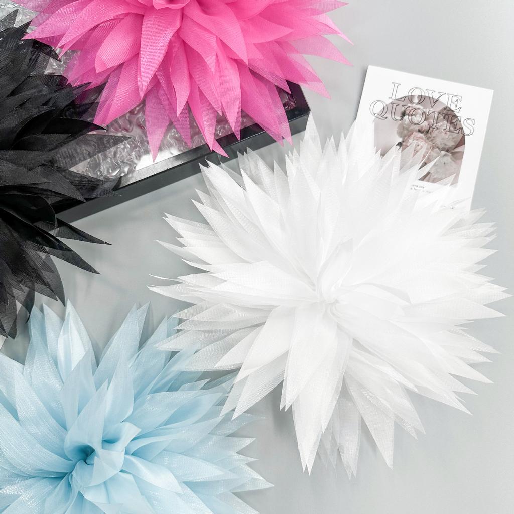 Exquisite Mesh Yarn Multi-Layer Three-Dimensional Flower Corsage Cloth Sticker Diy Decorative Clothing Dress Hair Accessories Headgear Accessories