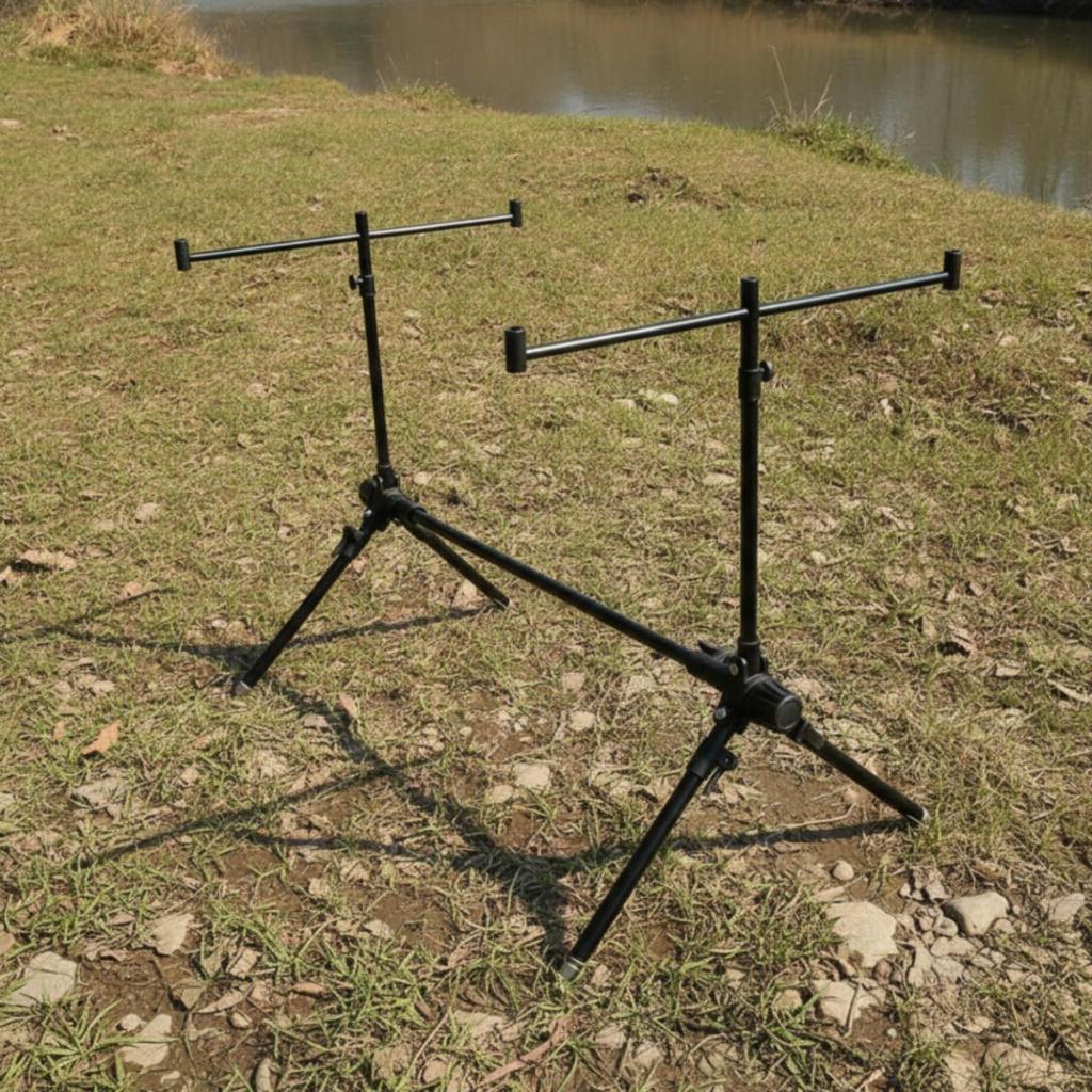 Tripod Fishing Rod Holder Compact Stand Easy to Transport for Anglers