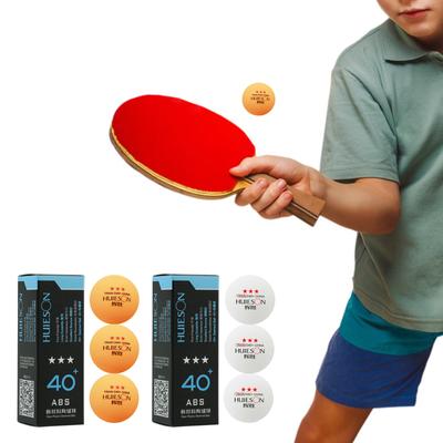 3 Unidades 3 Estrellas 40+ Premium para Pelotas de Ping Pong Práctica Avanzada Pelota de Tenis de Mesa Material ABS Pelota de Entrenamiento para Práctica