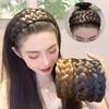 Wide Twist Wig Headbands For Women Wide Fishbone Braids Hairbands Handmade Head Hoop Hair Styling Headwear Accessories Gift