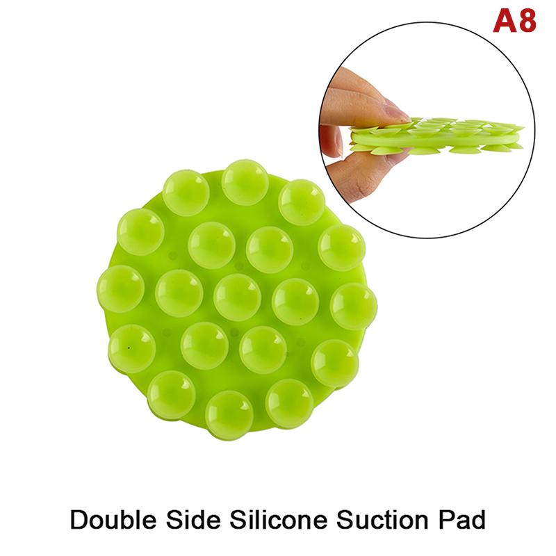 Portable Silicone Suction Cup Phone Mount Double-Sided Mount Car Navigation Bracket Universal Mobile Phones Stand