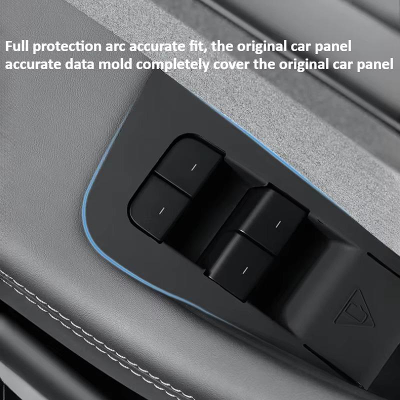 Car Glass Lifting Panel for Tesla Model Y Launch/Juniper 2025 Window Button Frame Protective Sticker Silicone Car Accessories